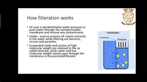 Ultrafiltration - Principle, Instrumentation and Applications - YouTube