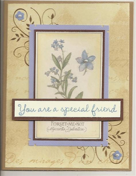 Forget-me-Not | Forget me not, Cards handmade, Special friend