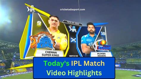 Watch Today's IPL Match Video Highlights: Exciting Moments From The ...