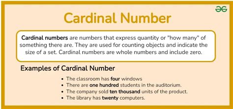 What are Cardinal Numbers: Definition, Lists, Examples, and Facts