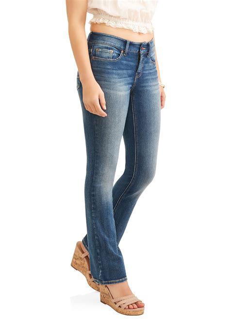 Time and Tru Mid Rise Bootcut Jeans Women's - Walmart.com