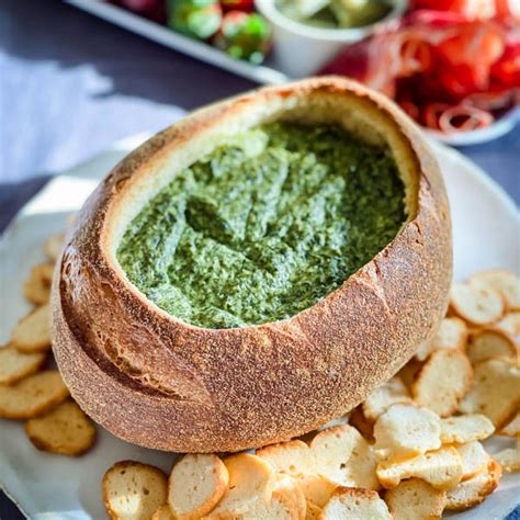 Easy Spinach Cob Loaf Dip - Katy's Food Finds