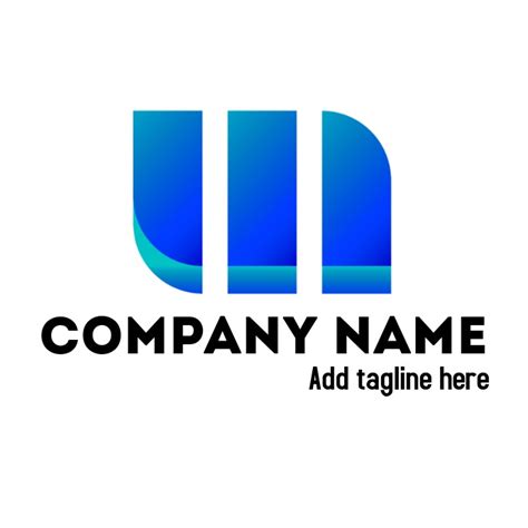 Blue m company logo Template | PosterMyWall