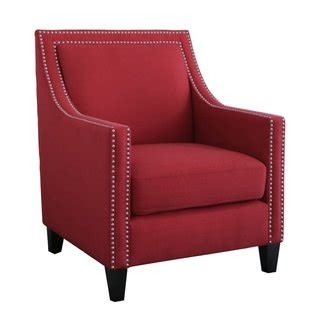 Abbyson Adrienne Fabric Nailhead Accent Armchair - Bed Bath & Beyond ...