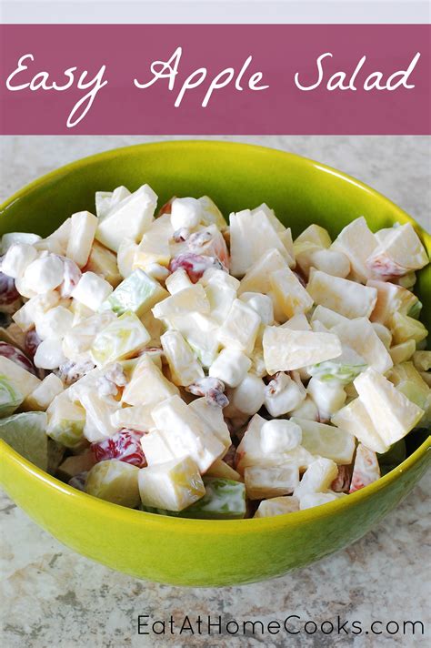 Easy Apple Salad - Eat at Home