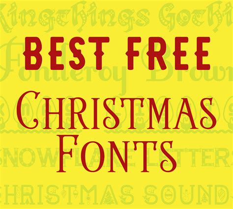 Best Free Christmas Fonts - SVG EPS PNG DXF Cut Files for Cricut and ...