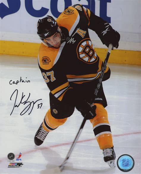 Patrice Bergeron Signed Bruins 8x10 Photo Inscribed "Captain" (Bergeron ...