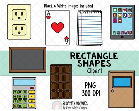 Buy Shapes Clip Art Real Life Rectangle Shapes Clipart Online in India ...