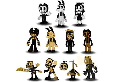 adventure bendy and the ink machine Characters V2 by aidenmoonstudios ...