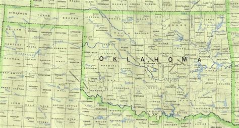 State And County Maps Of Texas - Road Map Of Texas And Oklahoma ...