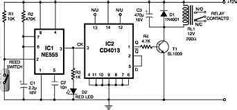 Magnetic proximity sensors - Electronics Circuits & Hobby