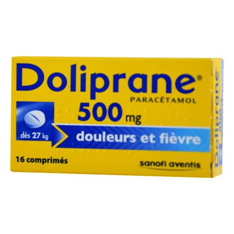 Doliprane 500mg box of 16cps