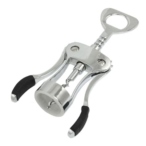 DHDL!Home Kitchen Ware Winged Cork Screw Bottle Opener Silver Tone-in Openers from Home & Garden ...