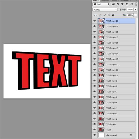 text - How to create the 3D logo like this with Adobe Photoshop - Graphic Design Stack Exchange