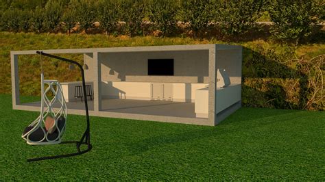 3D Outdoor Kitchen Model - TurboSquid 2068420