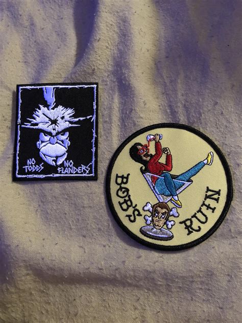 Can anyone tell me what bands these patches are parodying?? : r/punk