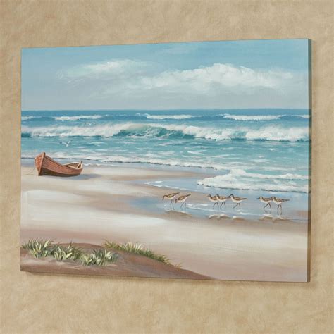 Simple Life Ocean Scene Coastal Canvas Wall Art | Beach art painting, Ocean painting, Ocean art