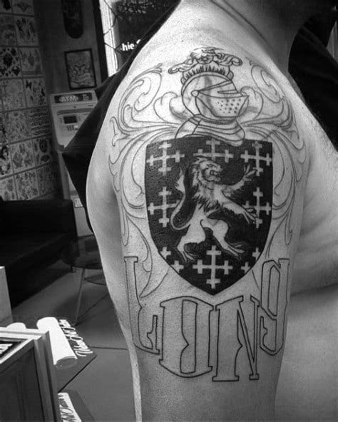 50 Family Crest Tattoos For Men - Proud Heritage Designs