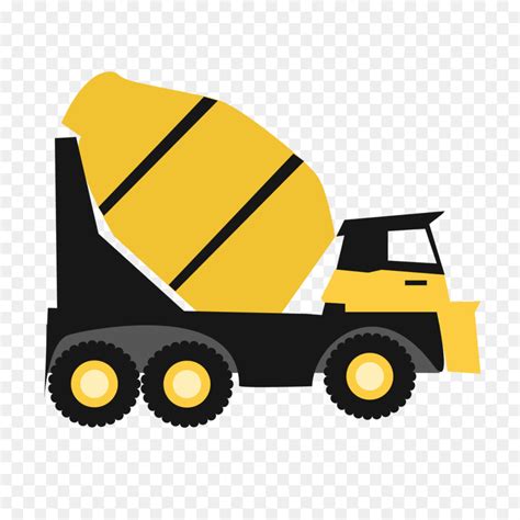 Sticker Excavator Wall decal Truck - Vector Hand-painted work vehicle ...