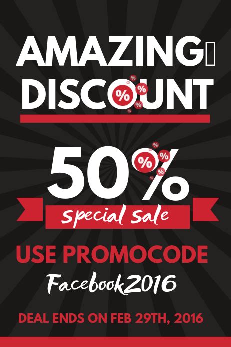 Copy of Discount Promotion Poster Template | PosterMyWall