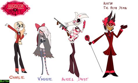 Hazbin Hotel characters in SkylerToons style by skylertoons on DeviantArt