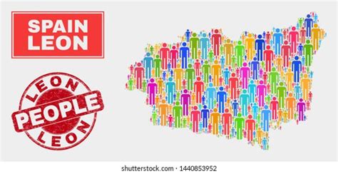 Demographic Leon Province Map Illustration People Stock Vector (Royalty ...