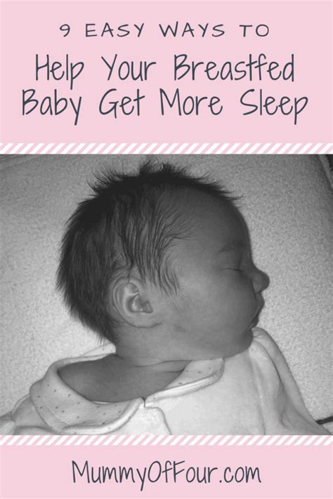 9 Top Tips To Help Your Breastfed Baby Sleep - Mummy Of Four