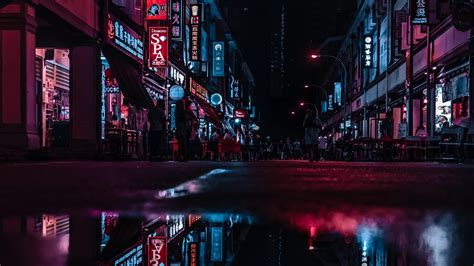 Retro Neon City 1080p Wallpapers - Wallpaper Cave