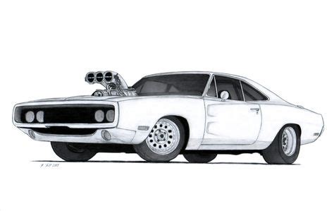 dodge charger drawings | 1970 Dodge Charger R/T Drawing by ...