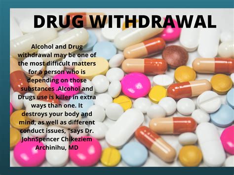 Drug withdrawal by Dr. JohnSpencer Chikeziem Archinihu, MD on Dribbble