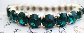 Swarovski Crystal Bracelet Emerald Diamond Chaton Stones | Flickr
