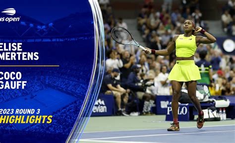 Elise Mertens vs. Coco Gauff Highlights | 2023 US Open Round 3 - VCP Tennis