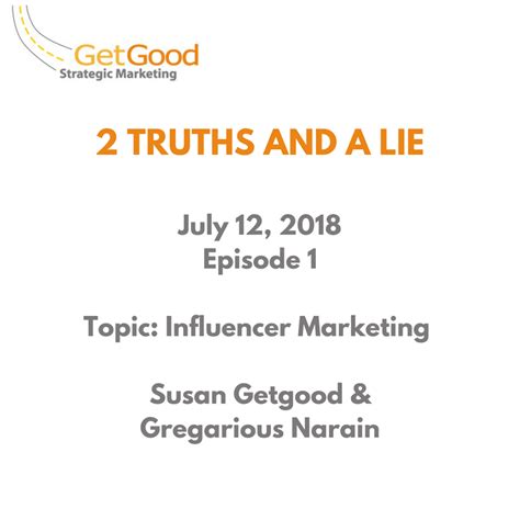 Two Truths and a Lie Episode #1: Influencer Marketing - Marketing Roadmaps