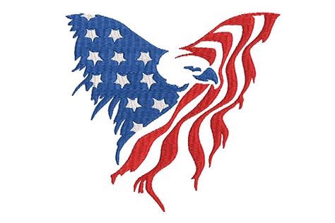 American Eagle Flag Stylized · Creative Fabrica
