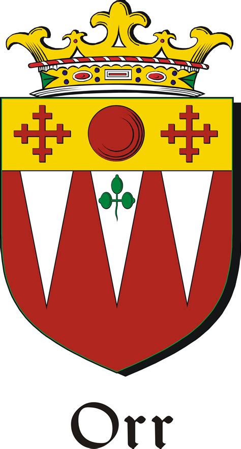 Orr Family Crest / Irish Coat of Arms Image Download - Tradebit