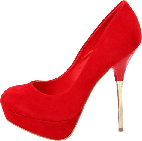 Red women shoe PNG image