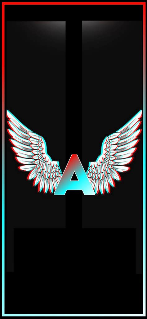 A letter design, black, red, HD phone wallpaper | Peakpx