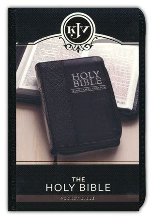 KJV Mini Pocket Bible--soft leather-look, black with zipper | Survivalist Forum