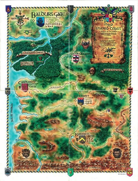 Baldur's Gate World Map - Explore the Fantasy Realm