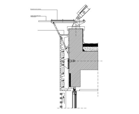 Bipielle center renzo piano facade construction details dwg file - Cadbull