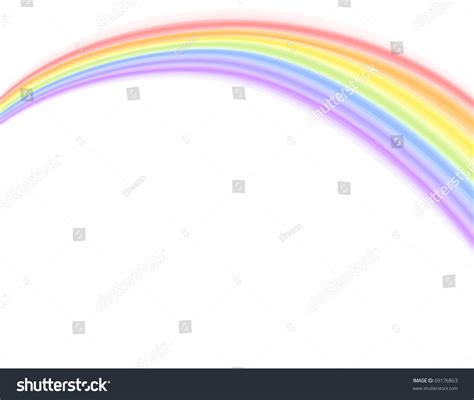 Colorful Rainbow Over White Background. Vector Illustration, Saved As ...