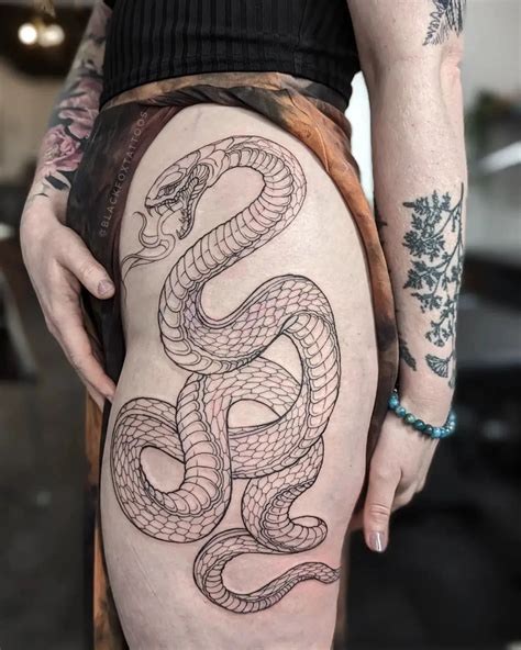 Japanese Snake Tattoo Drawing