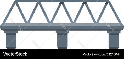 Railway bridge icon cartoon style Royalty Free Vector Image