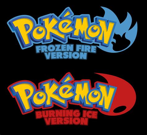 Pokemon Art - Frozen Fire/Burning Ice Title Art by Retro-D64 on DeviantArt