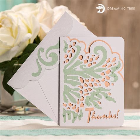 SVG Files For Cricut and Silhouette / Dreaming Tree / 3DSVG.com-Thank You Card SVG