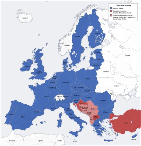 European Union Map • Mapsof.net