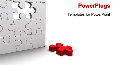 PowerPoint Template: a number of puzzle pieces together (22541)