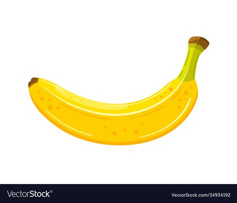 Yellow banana isolated on a white background Vector Image