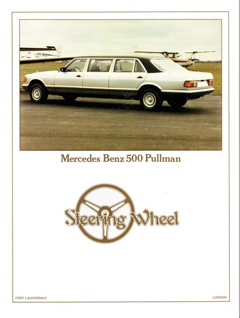 1982 Mercedes-Benz 500 Pullman Limousine - PosterHistory