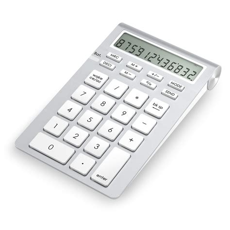 Cateck Wireless Bluetooth Numeric Smart Keypad with Calculator for iMac, MacBooks, PCs ...